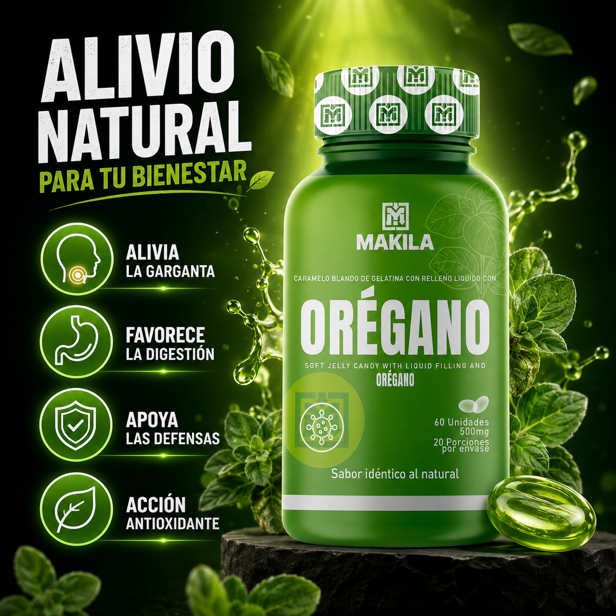 ORIGANUM™  MAKILA  — El Poder del Orégano, Sin el Sabor