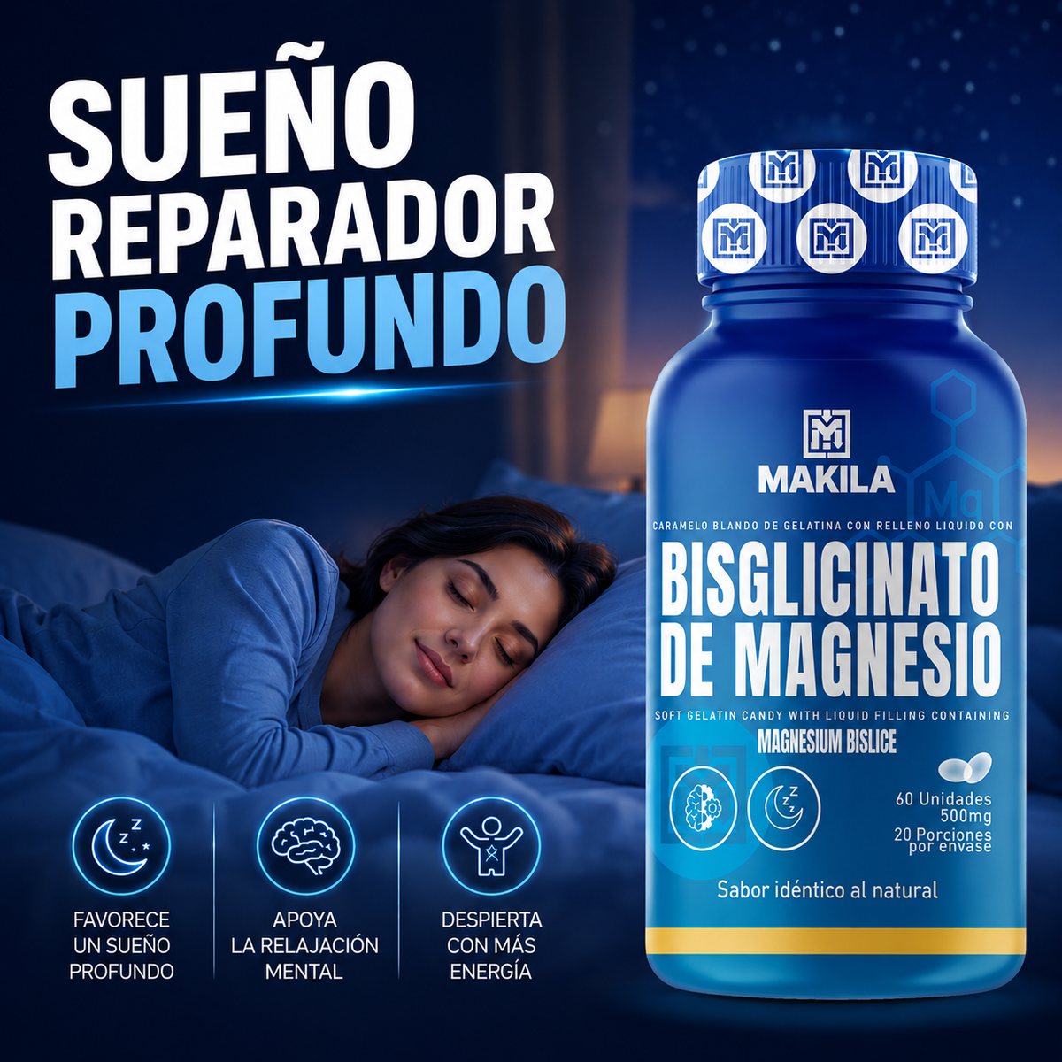 MAKILA™ Bisglicinato de Magnesio — El magnesio que sí te tomas todos los días